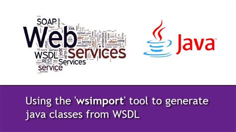 I guess this problem will not go away and if more developers adopt JAXB, JAX-WS with the release of Java 1. . Wsimport command for wsdl to java